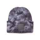 Dk Gray/lt Gray C.C� Tie Dye Boyfriend Beanie Hat